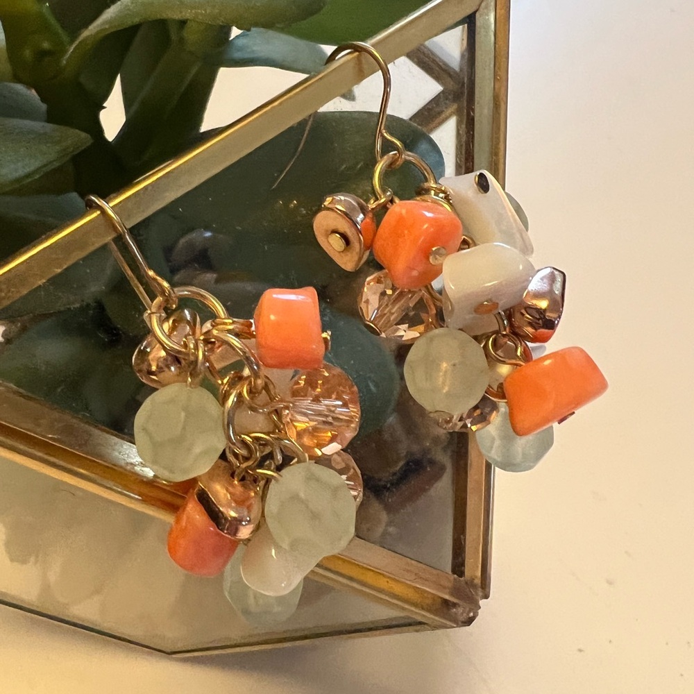 Elegant Multi-Color Dangle Earrings